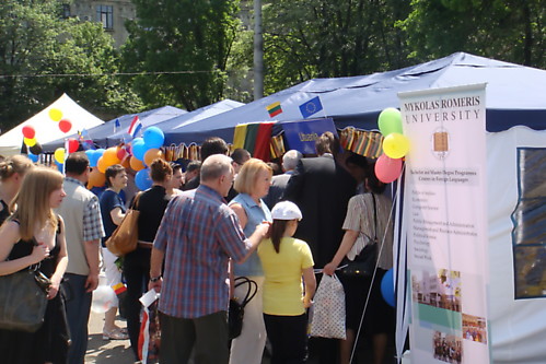 the preparation was over at noon and Lithuanian tent was open for the public